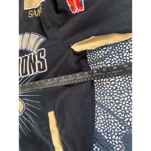 New Orleans Super Bowl  XLIV Champions Embroidered Double Sided NFL Jacket XL - Picture 5 of 9